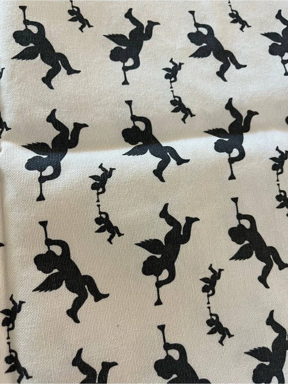Cherub print Cotton Pillow Covers Set of 2